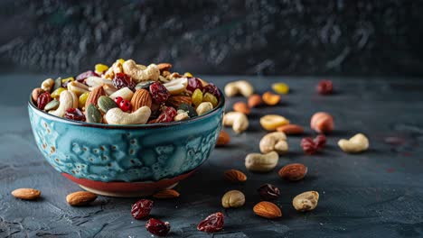healthy trail mix in a bowl