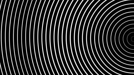 círculo de radiación de las ondas blancas pulsadas