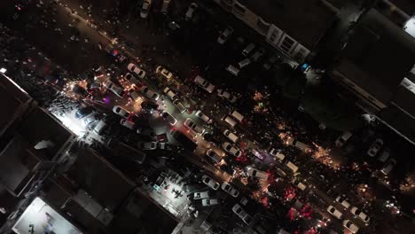 Aerial-top-shot-of-huge-traffic-due-to-PTI-show-near-Minar-E-Pakistan