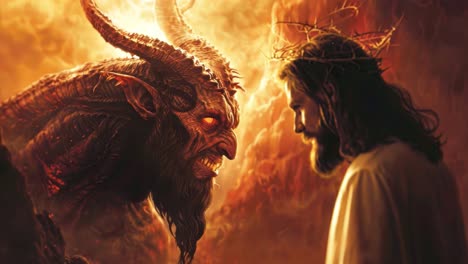 jesus christ confronts the devil