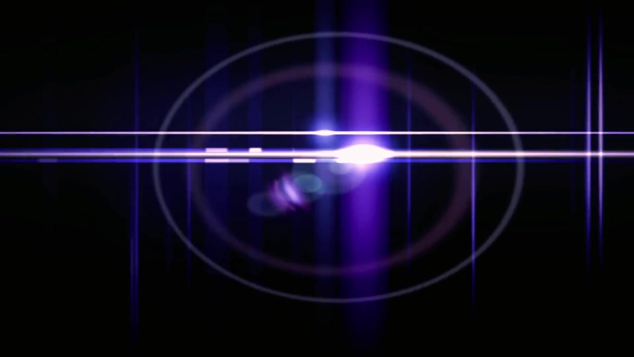 Abstract Purple Lens Flare Effect on Black Background
