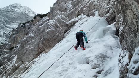 ice climbing in slovenia in the julian alps and triglav national park