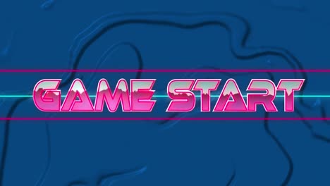 animación del inicio del juego en el espacio abstracto digital