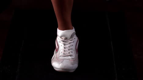 close up of woman running