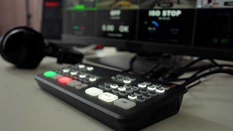 operating a video production switcher for live streaming