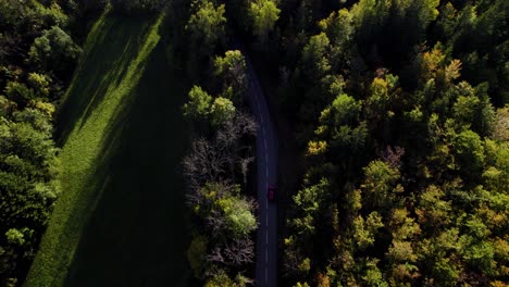 Aerial-the-French-alps-U-turn-roads-in-Savoie