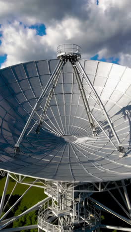 satellite dish with forest view