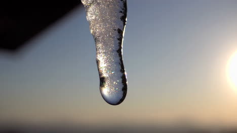 icicle in sunlight
