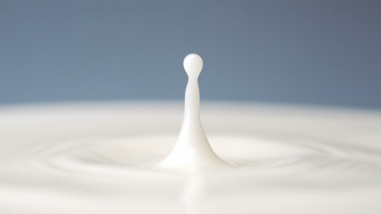 우유를 부어서 움직이는 것