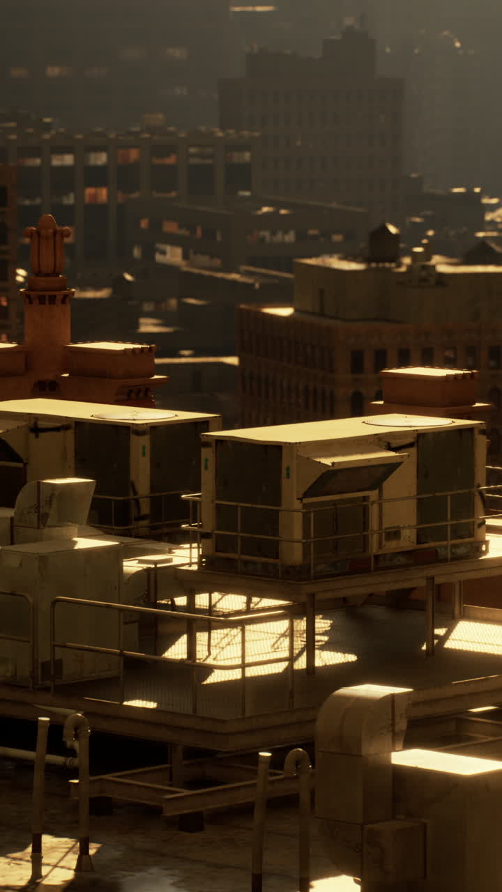 vista de la azotea de una ciudad