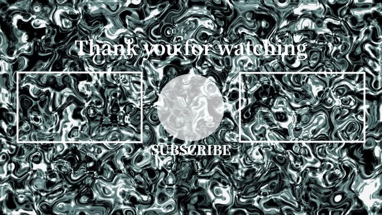 el metal líquido se mueve tarjeta final pantalla final gráficos de movimiento