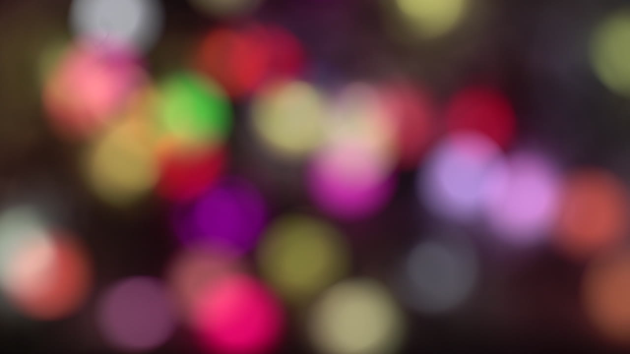 Abstract Blurred Christmas Lights Bokeh Background