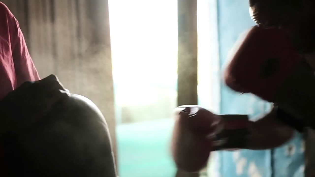 의학 공을  ⁇ 는 권투 선수