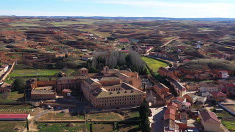 Amazing-landscape-canyons-Spain-Monastery-small-city-of-Santa-Maria-de-Huerta