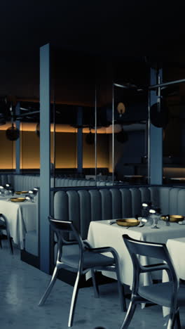 modern restaurant interior with minimalist design