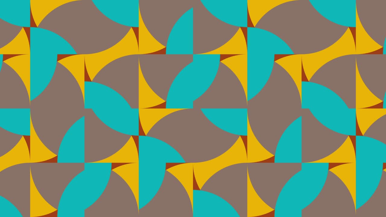 다채로운 기하학적 모양을 가진 추상적인 움직이는 패턴, 다양한 동적 타일과 함께 완벽한 기하학 배경, 기하학 요소와 함께 평평한 디자인의 모션 그래픽 배경