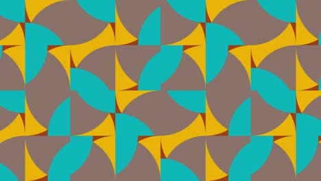 patrón de movimiento abstracto con formas geométricas multicolores. fondo geométrico sin costuras con varios azulejos dinámicos. fondo gráfico de movimiento en un diseño plano con elementos geométricos