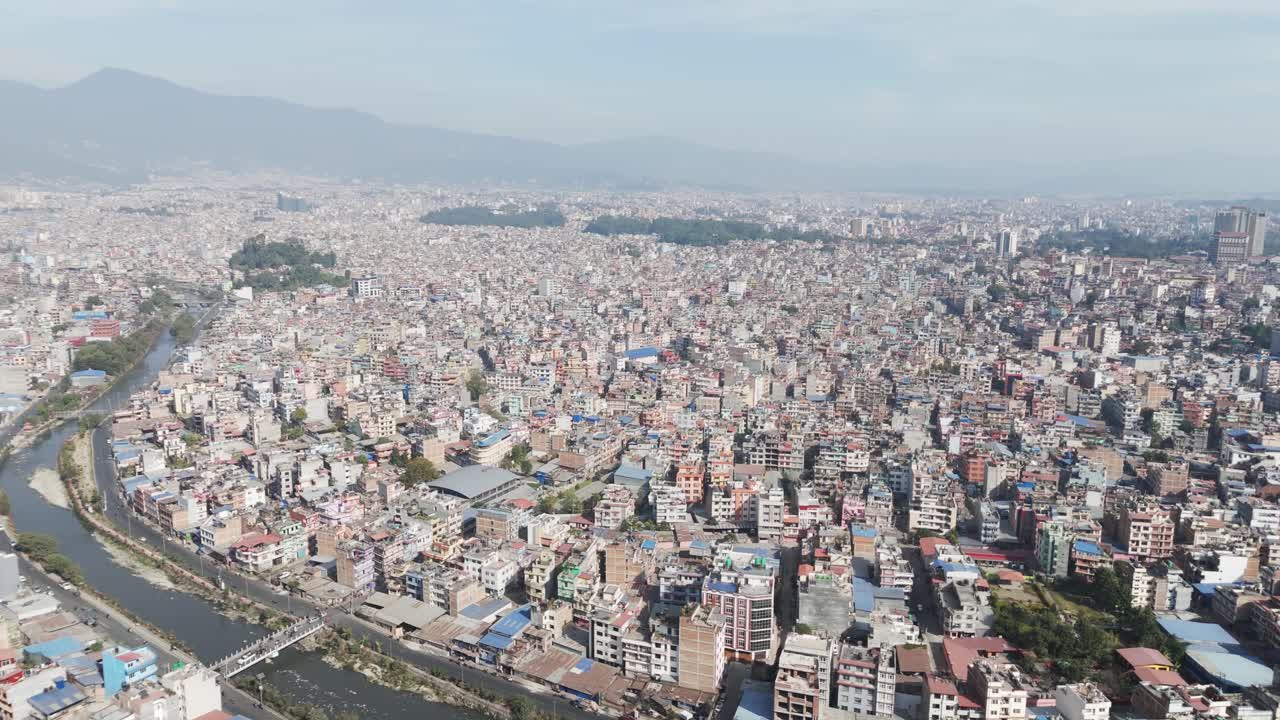 Explore Kathmandu city from above with drone footage highlighting its dense buildings, bustling streets, and urban charm. Stunning aerial views reveal Nepal’s vibrant city life and architecture