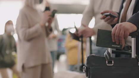 people checking-in for flight