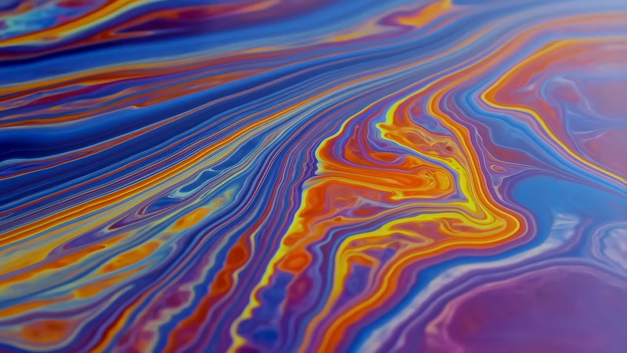 Abstract Swirling Rainbow Colors