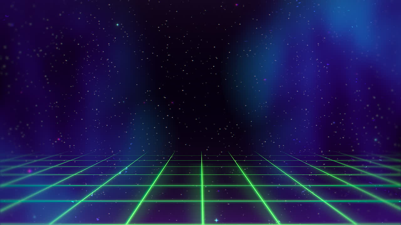 모션 복고풍 녹색 라인 추상적 인 배경