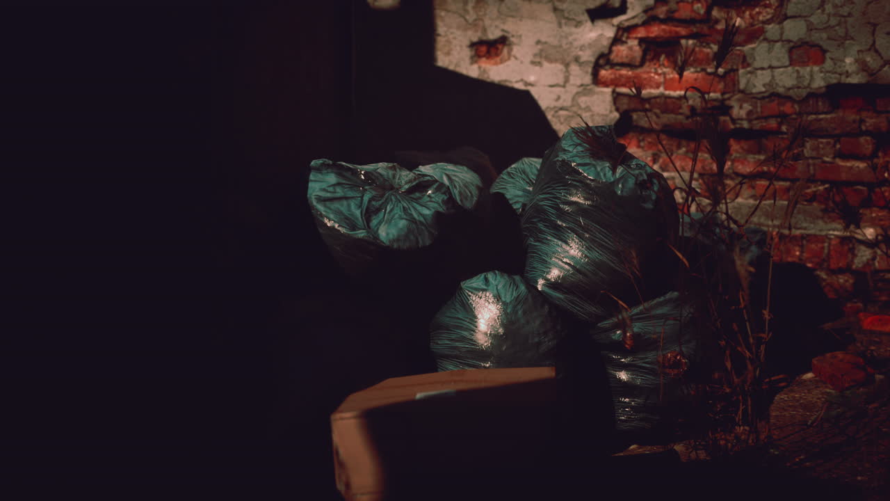 fábrica abandonada con ruinas de hormigón en el distrito industrial