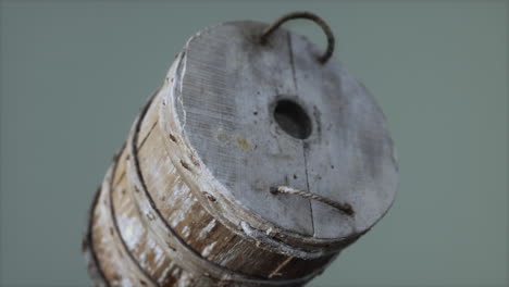 Old-used-rusted-wooden-bucket