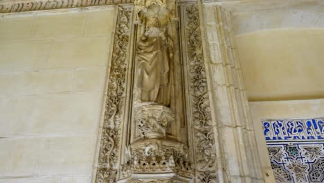 interior of the monastery of san juan de los reyes in toledo, spain.