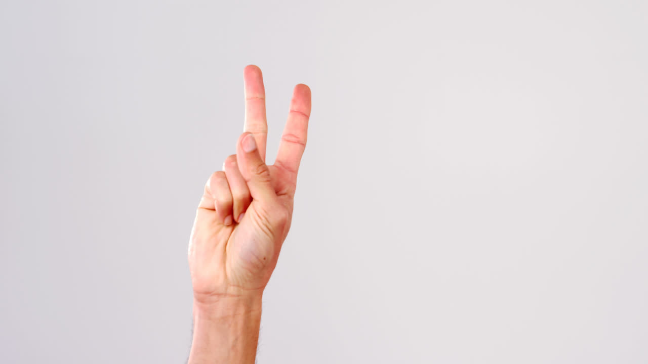 손으로 숫자를 세는 것