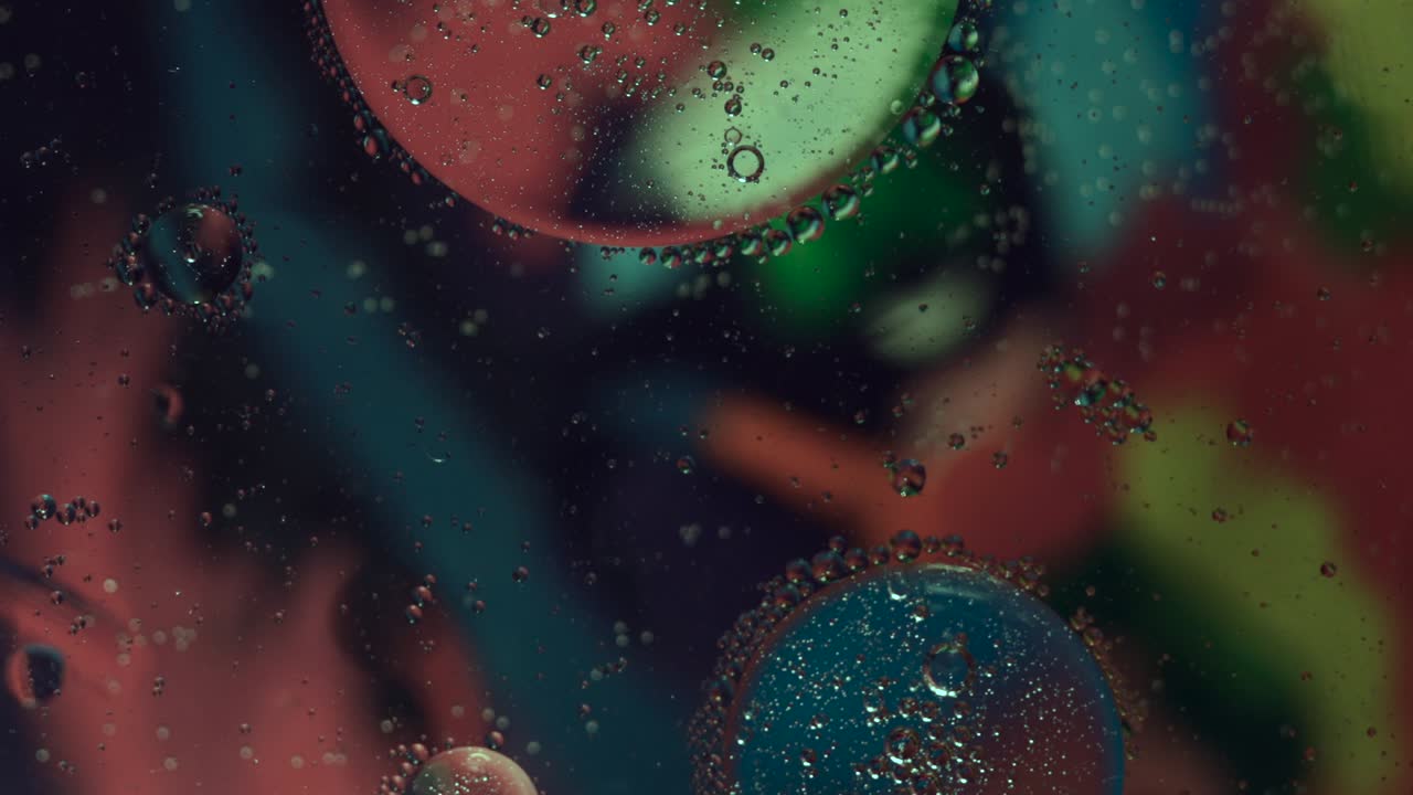 o planetas universo fondo cósmico abstracto estructura de la molécula abstracta burbujas de agua macro disparo de aire o molécula fondo espacial abstracto enfoque selectivo