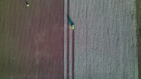 An-overhead-view-shows-the-contrast-between-the-white-cotton-and-the-harvested-area