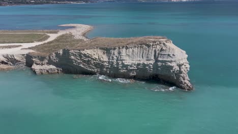 coastal landscape with cliffs and turquoise water