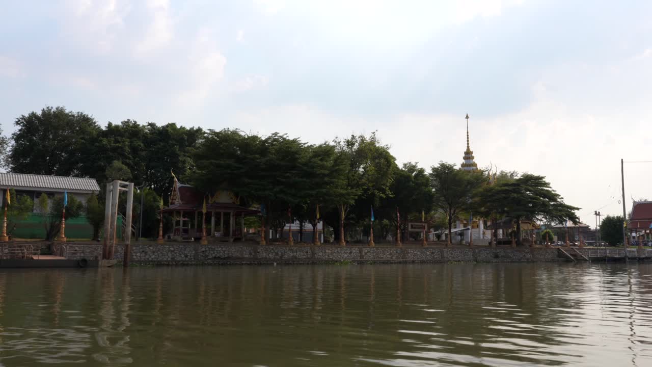 River view of Thailand Temple Wat Khun Phrom at Ayutthaya