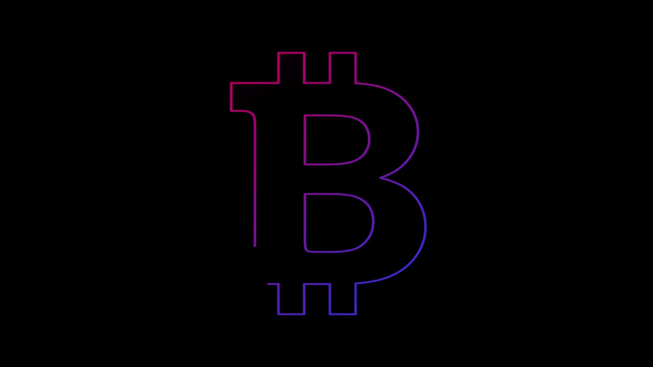 bitcoin es una criptomoneda de cadena de bloques, un concepto de bucle de símbolos.