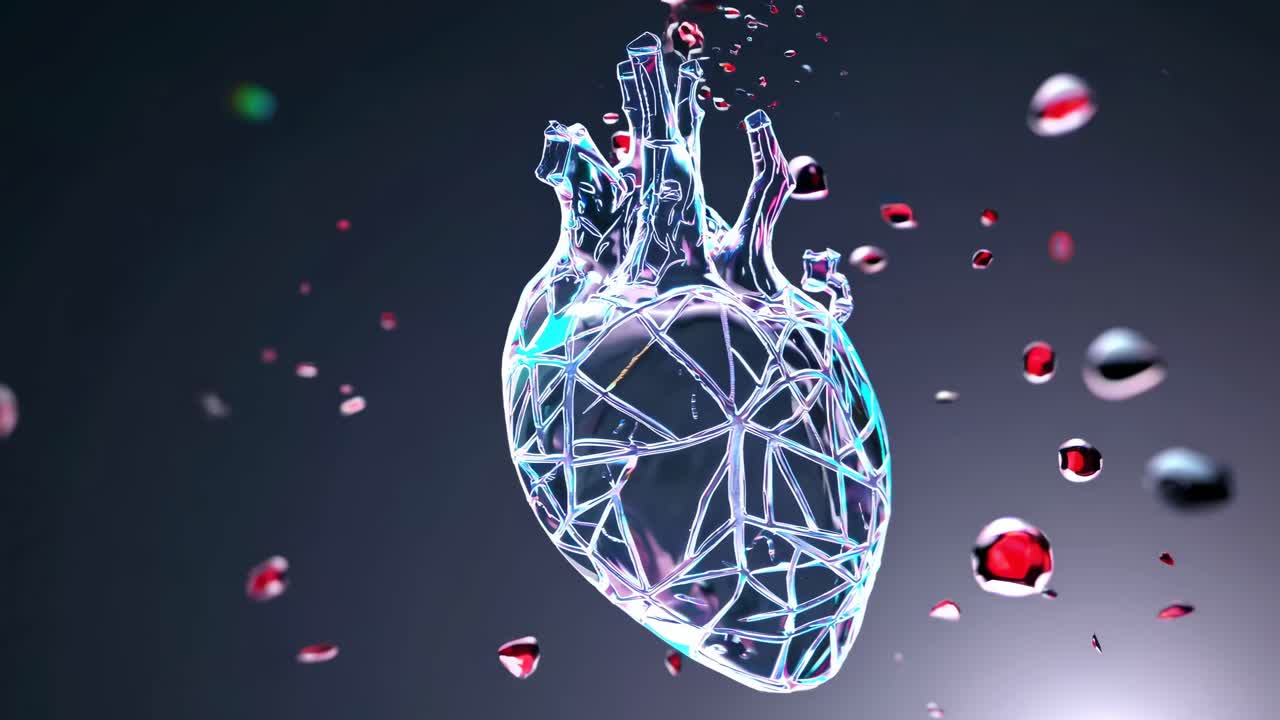 3D Transparent Heart Illustration