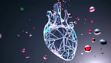 3d transparent heart illustration