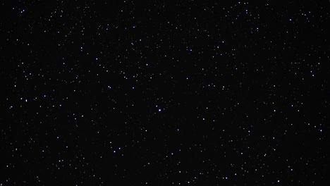 timelapse of stars in the night sky moving around the north star in a circle
