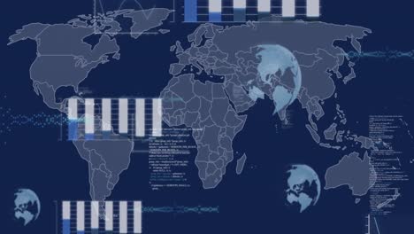 Animation-of-statistics-and-data-processing-over-world-map