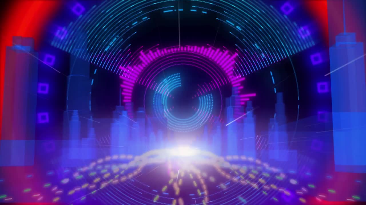 어두운 배경 에 있는 도시 풍경