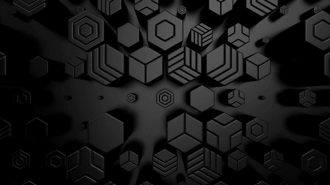 фон анимационных шестиугольников