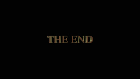 the end title card