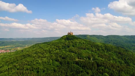 hohenzollern castle, germany. aerial fpv drone flights.