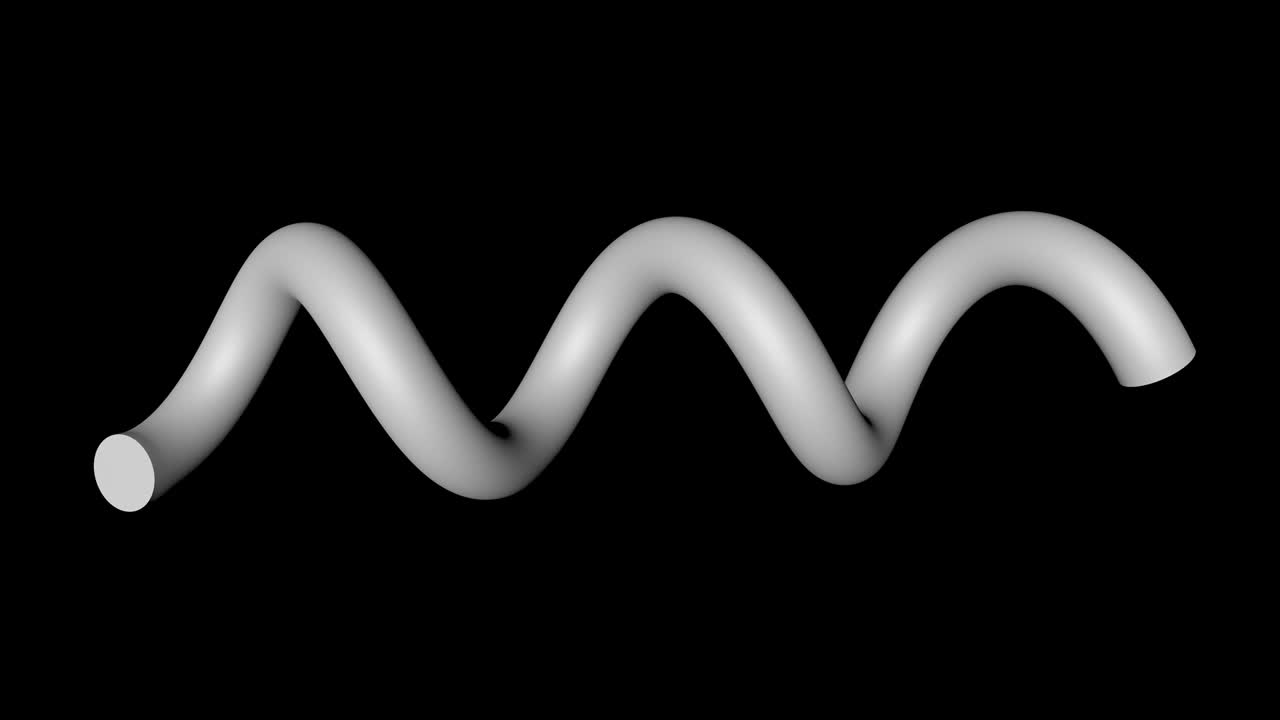 추상적인 3d 나선형 모양