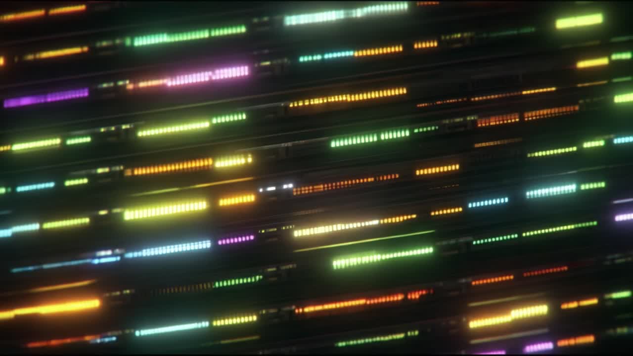 Dynamic Visual Representation of Colors and Light Patterns in a Sequence, Showcasing Vibrancy and Motion Captured Across Two Moments