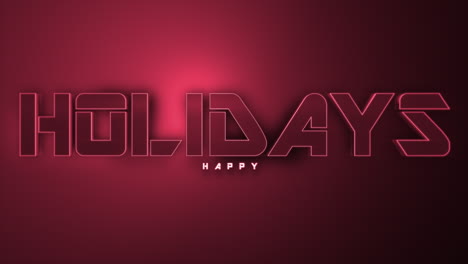 Monochrome-Happy-Holidays-on-dark-red-gradient