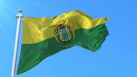 tenna agitando la bandera, el ecuador es un bucle