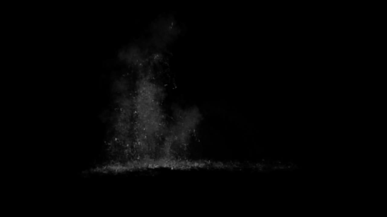 물 스플래싱 및 증기 효과