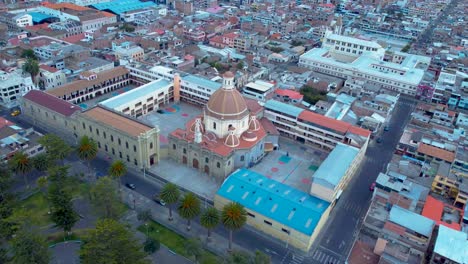 Drone-Video-of-a-Church-in-Riobamba-City-Ecuador