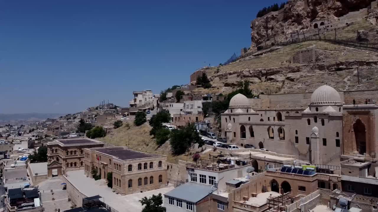 Mardin, Turkey, Cinematic Places and People Activities - Street View -  The Zinciriye Madrasa DJI 4K