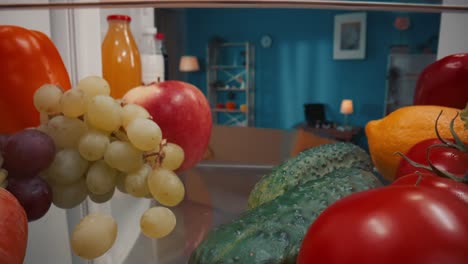 fresh produce inside refrigerator